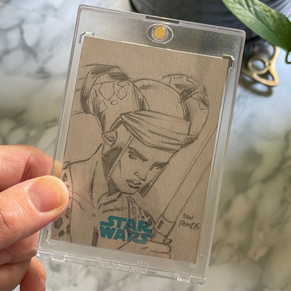 Topps Star Wars The Force Awakens 1/1 Dan Parsons Sketch Card